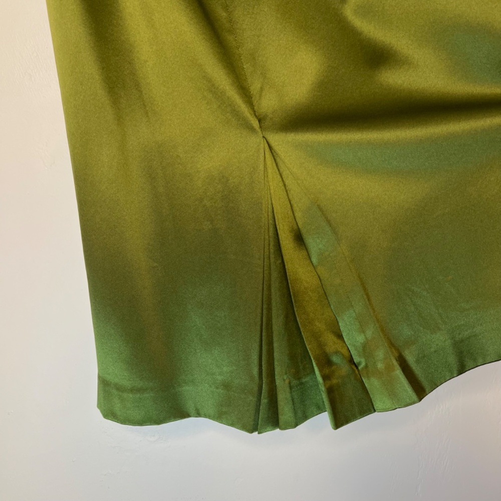 Ann Taylor Green Silk Dress - Picture 8 of 10